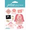 Jolee's Boutique Dimensional Stickers - Baby Girl Pregnancy, 9pcs
